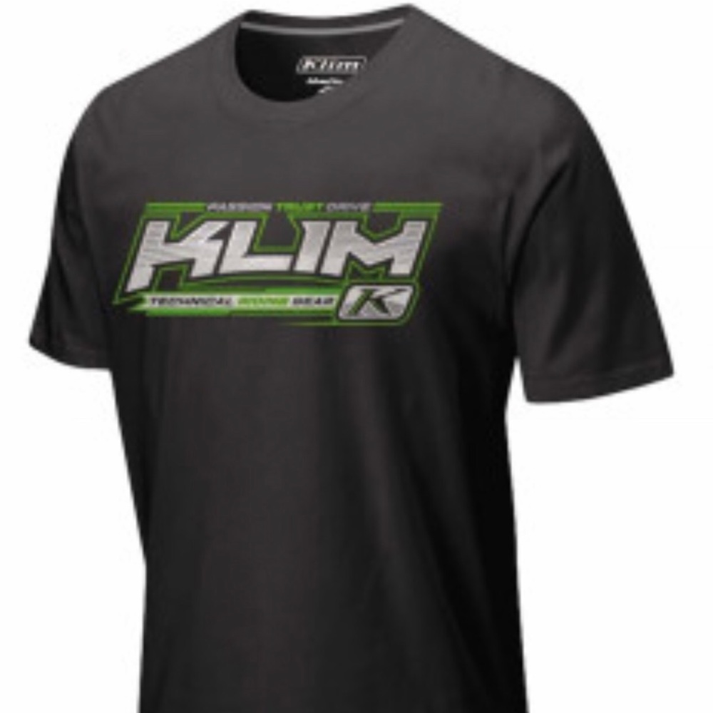 KLIM SS horizon graphic Tee in black